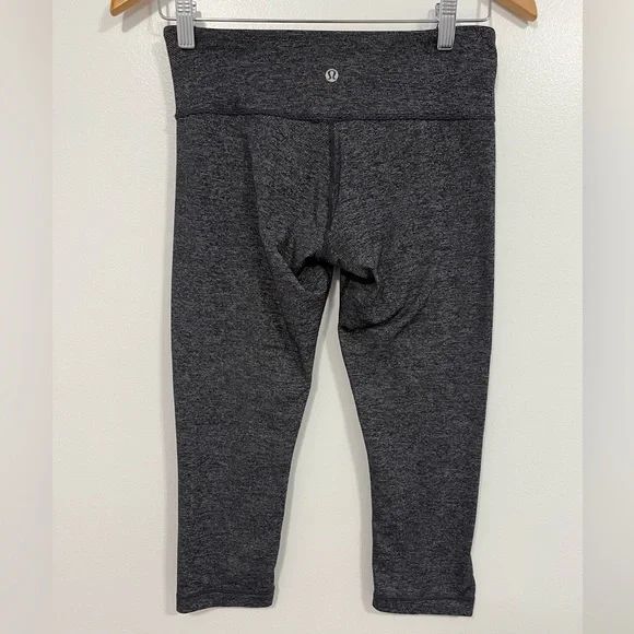 Lululemon Wunder Under Crop Black/Black 6 - Picture 13 of 16